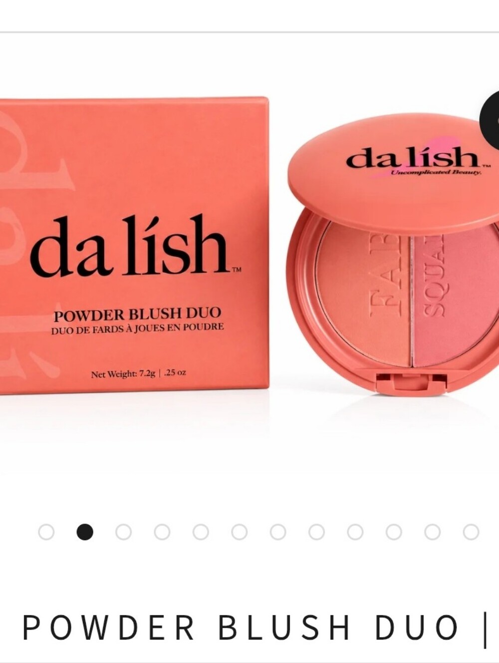Dalish Powder Blush Duo In Peacy Keen BNIB